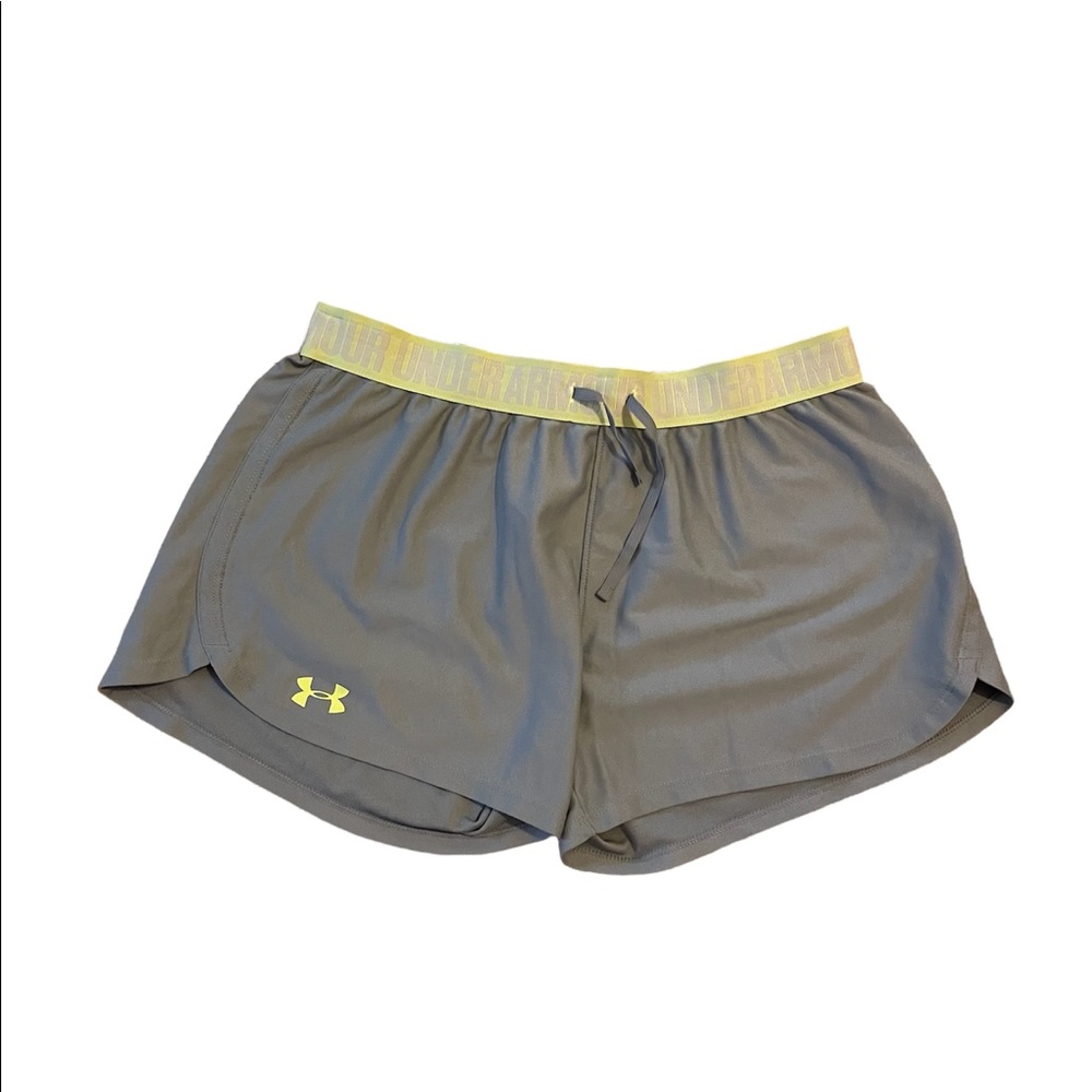 Woman's Under Armour Play Up shorts Grey‎ & Yellow